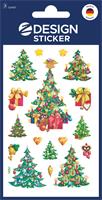 Sticker, paper, Christmas, 3 sheets, AVERY ZWECKFORM, Christmas tree